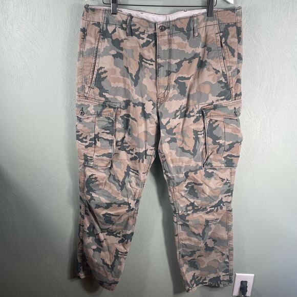 Levis Pants Mens 38x32 Brown Cargo Camouflage Tactical Utility Outdoors Military - Picture 13 of 14